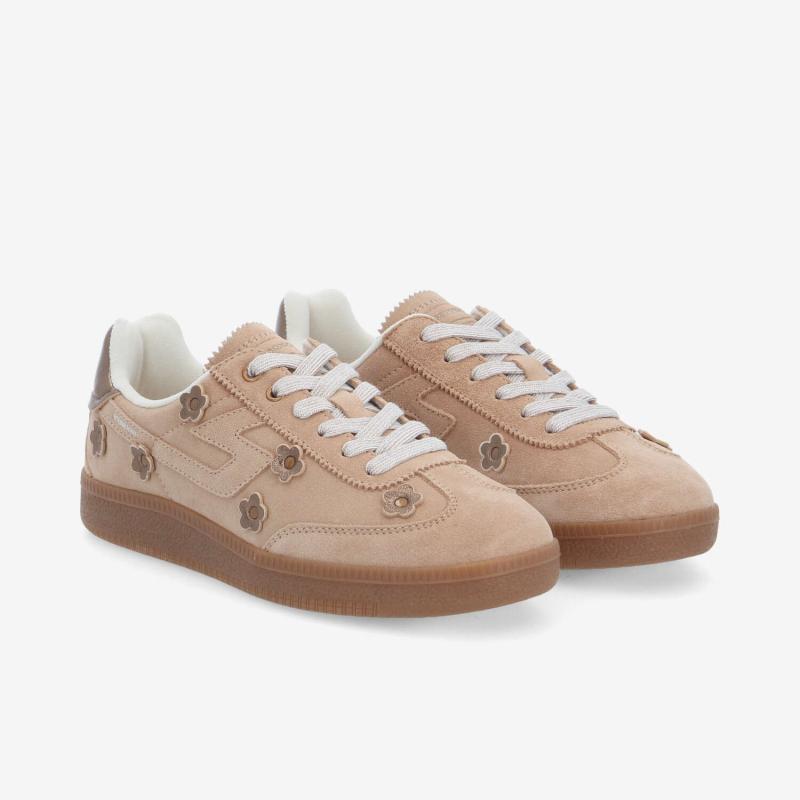 SHEFFIELD FLOWER W - SUEDE/FLOWER - BEIGE/BRONZE